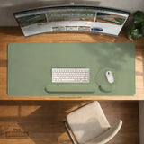 Sage Green Ergonomic Mousepad with Wrist Support for Desk - Deskneko