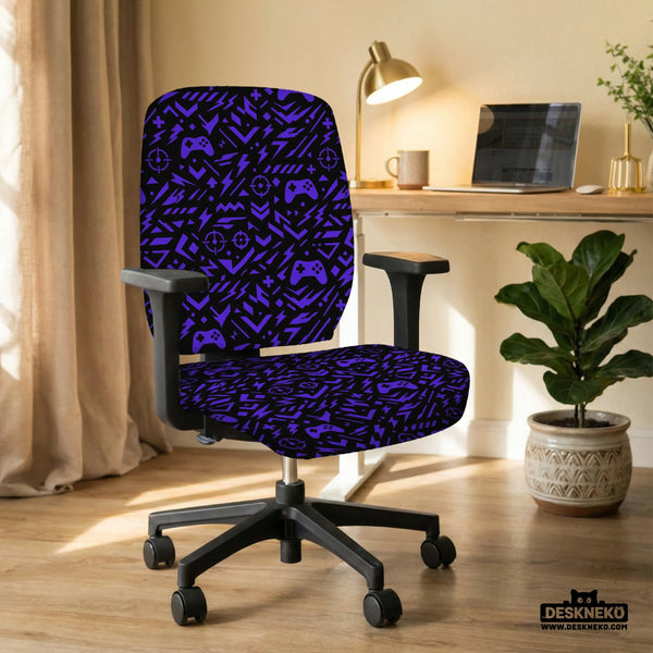 Purple Chair Cover - Deskneko