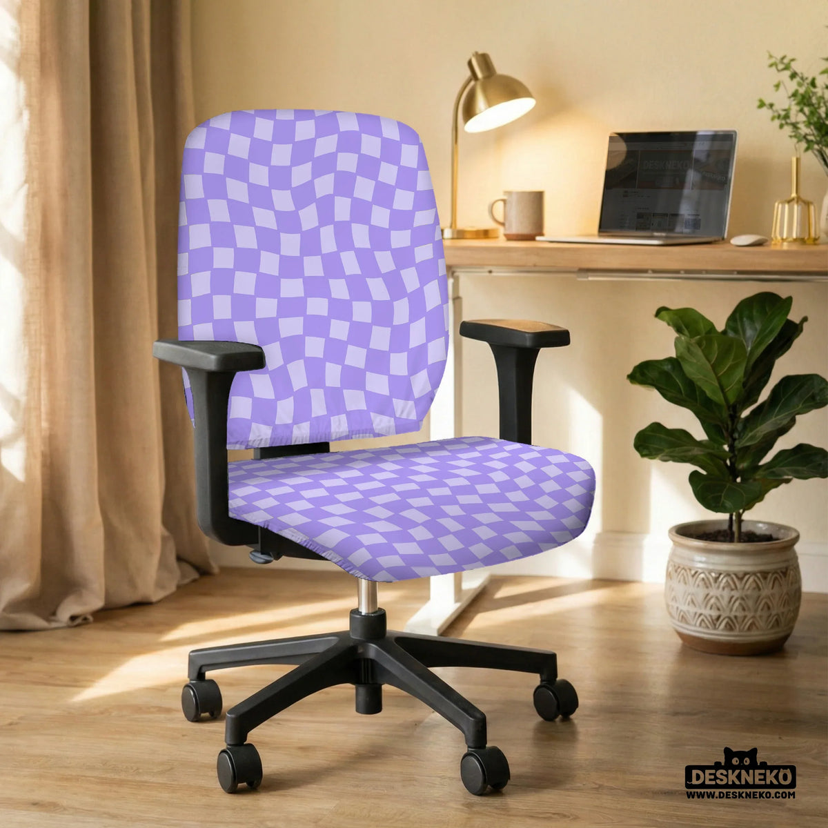 Purple Chair Cover - Deskneko