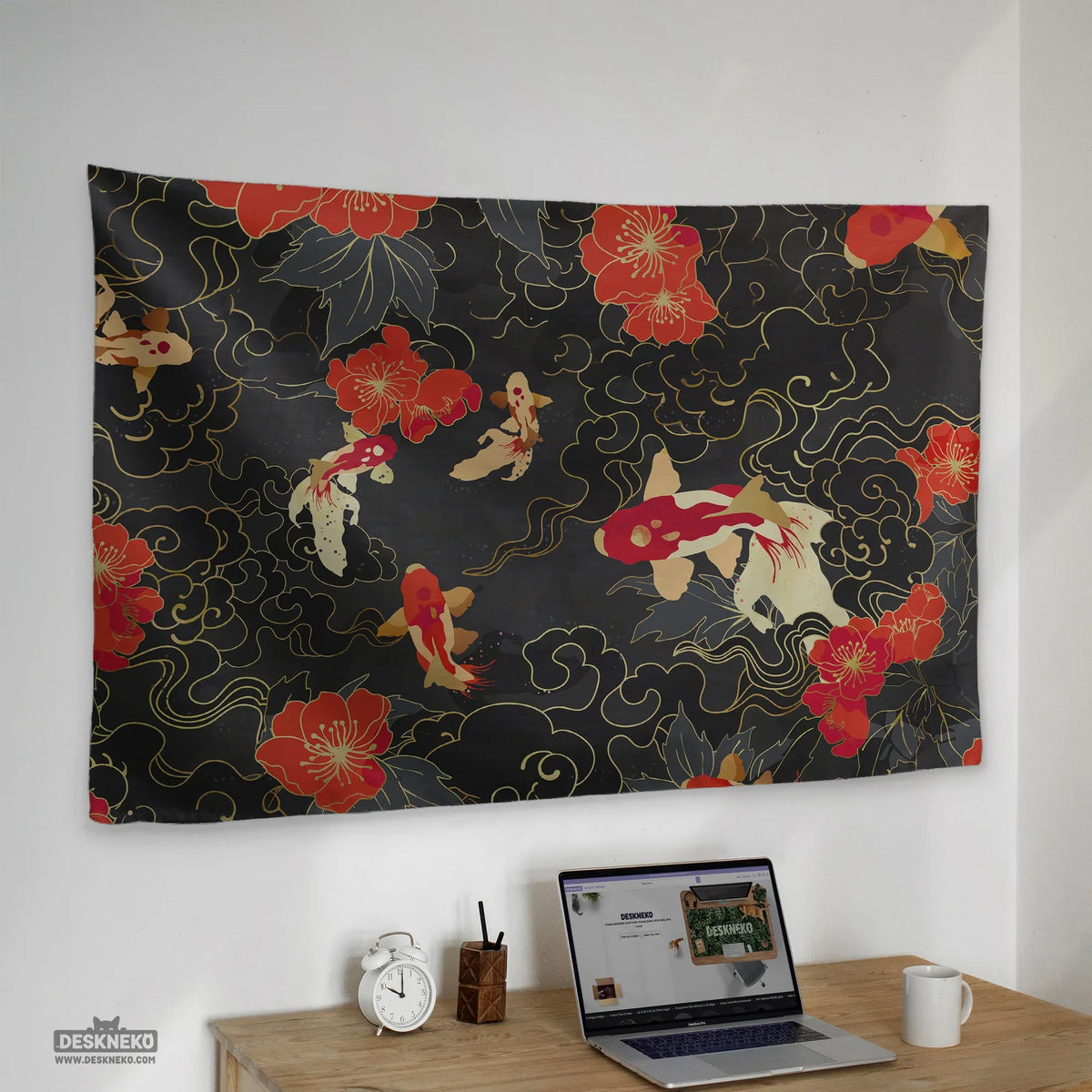 Koi Fish Wall Tapestry - Deskneko