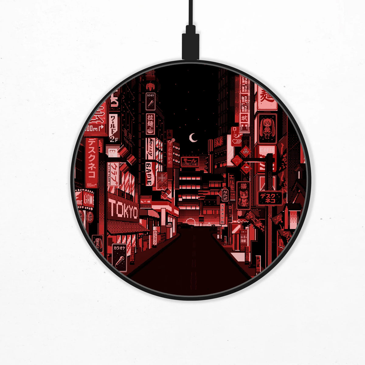Tokyo Neon Wireless Charger - Deskneko