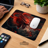Crimson Red Dragon Desk Mat Mousepad - Desk Mat - Deskneko - Desk Mats & Mousepads