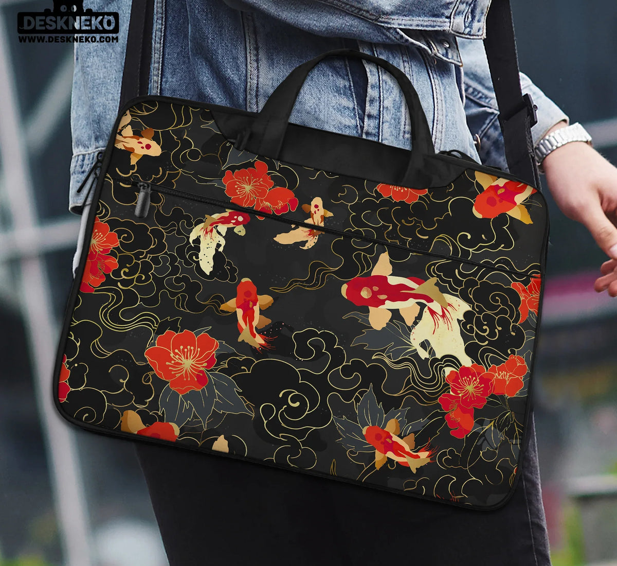 Koi Fish Laptop Sleeve & Bag - Deskneko