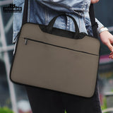 Cocoa Laptop Sleeve Case, Minimalist Padded Notebook Cover - Deskneko