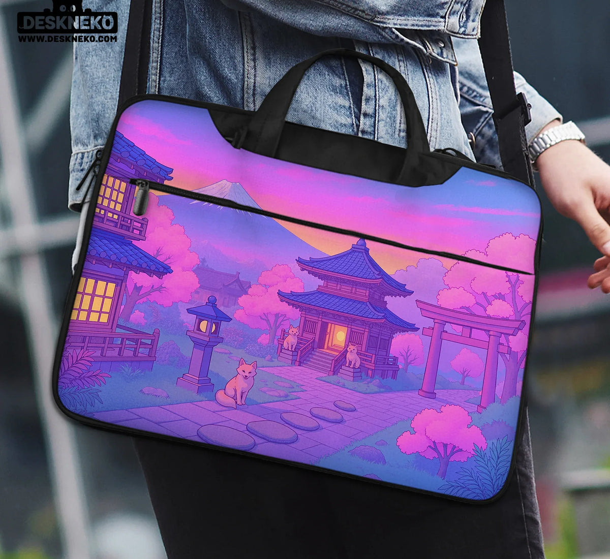 Kawaii Anime Laptop Sleeve & Bag - Deskneko