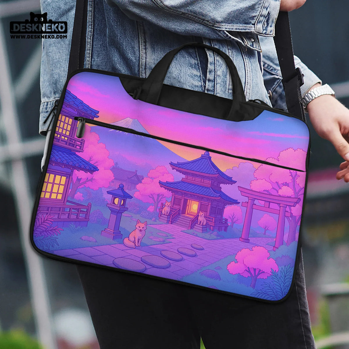 Kawaii Anime Laptop Sleeve & Bag - Deskneko