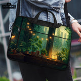 Cozy Green Window Laptop Sleeve & Bag - Deskneko