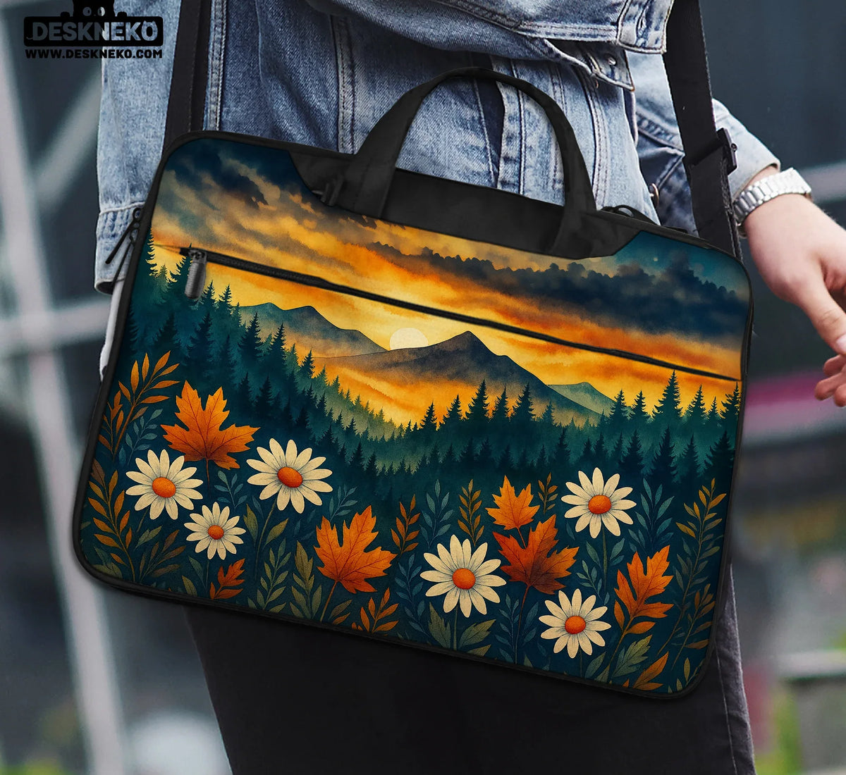 Autumn Mountain Laptop Sleeve & Bag - Laptop Sleeve - Deskneko - Laptop Sleeves & Bags