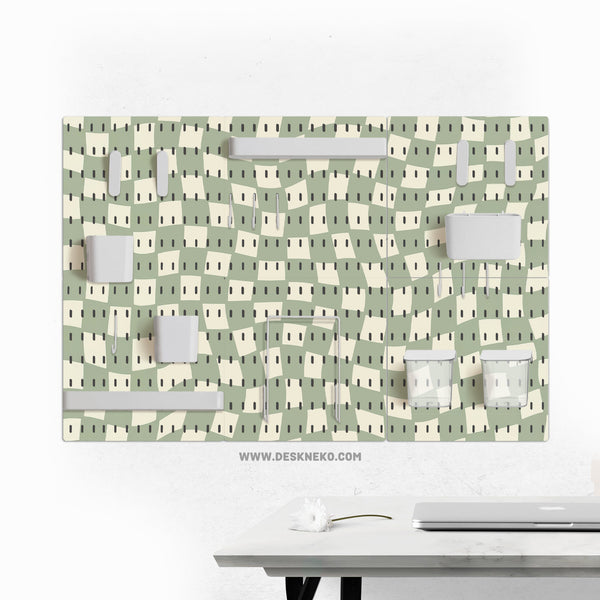 Green Checker Pegboard - Pegboard - Deskneko - Pegboards