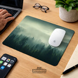 Sage Green Forest Desk Mat Extended XXL Mousepad - Deskneko