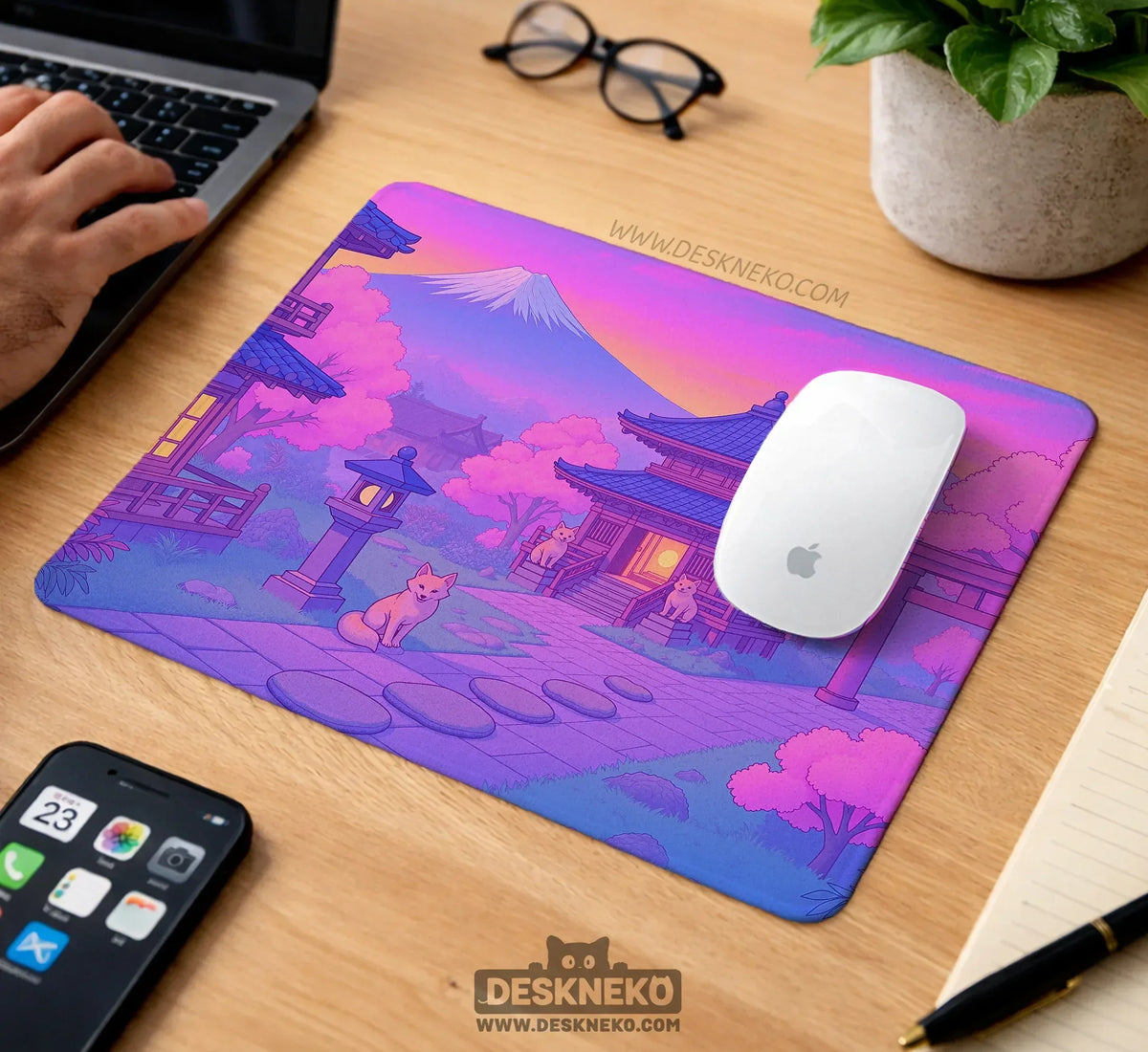 Pastel Sakura Anime Mousepad - Deskneko