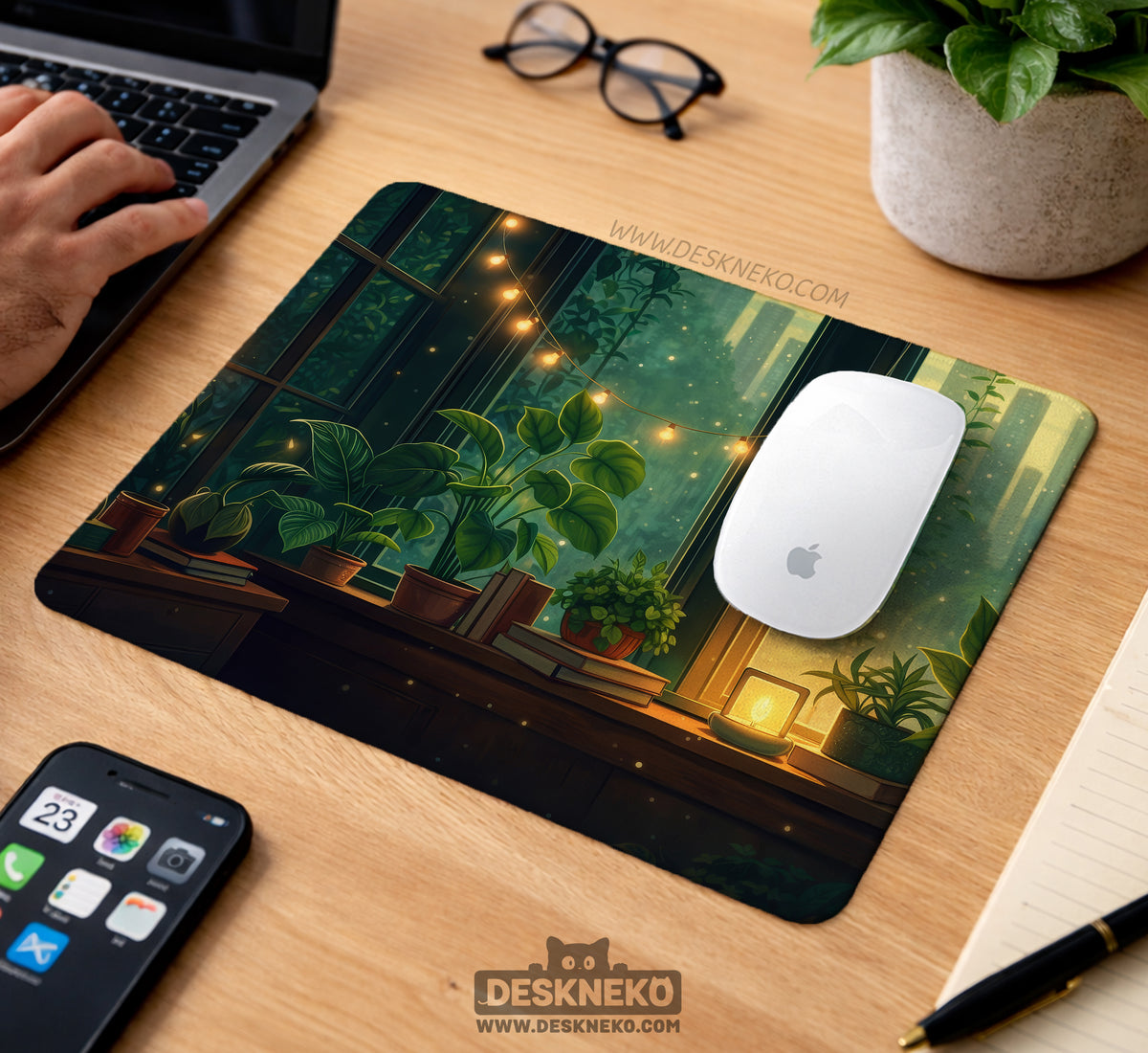 Lofi Aesthetic Desk Mat Mousepad - Desk Mat - Deskneko - Desk Mats & Mousepads