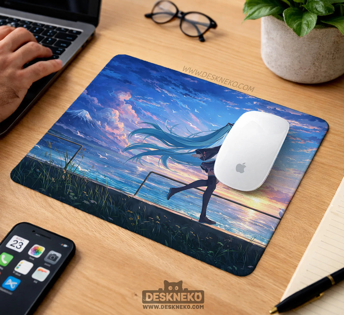 Anime Girl Landscape - Deskneko