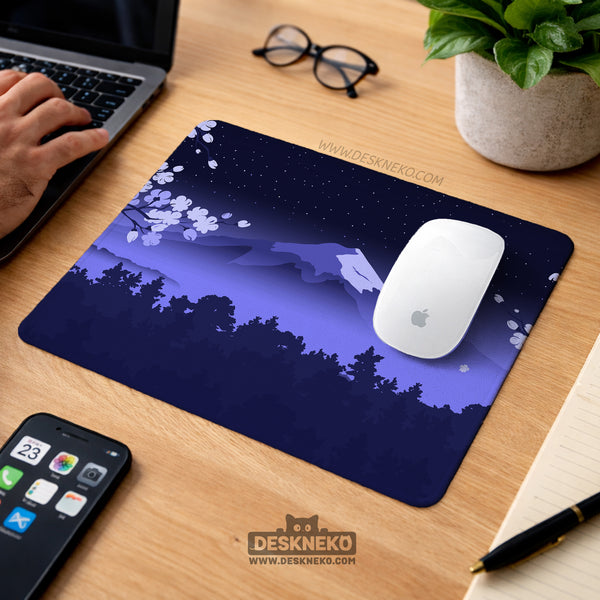 Blue Mount Fuji Desk Mat Mousepad - Desk Mat - Deskneko - Desk Mats & Mousepads