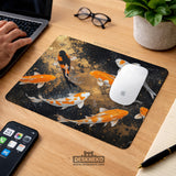 Black Gold Koi Desk Mat Mousepad - Desk Mat - Deskneko - Desk Mats & Mousepads