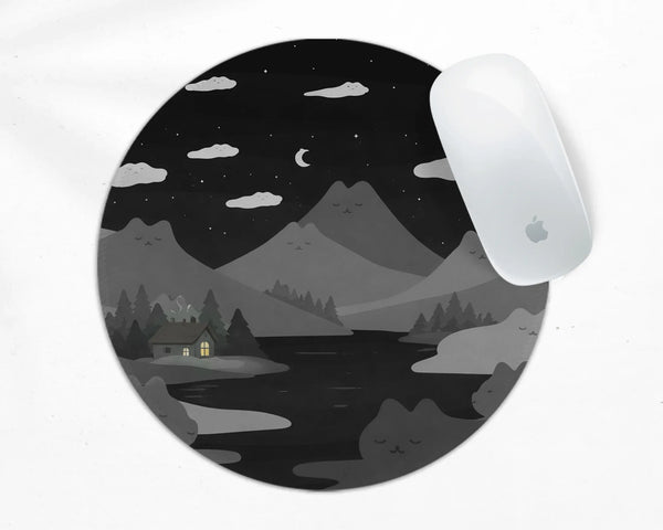 Midnight Cat Mountains Mousepad - Deskneko