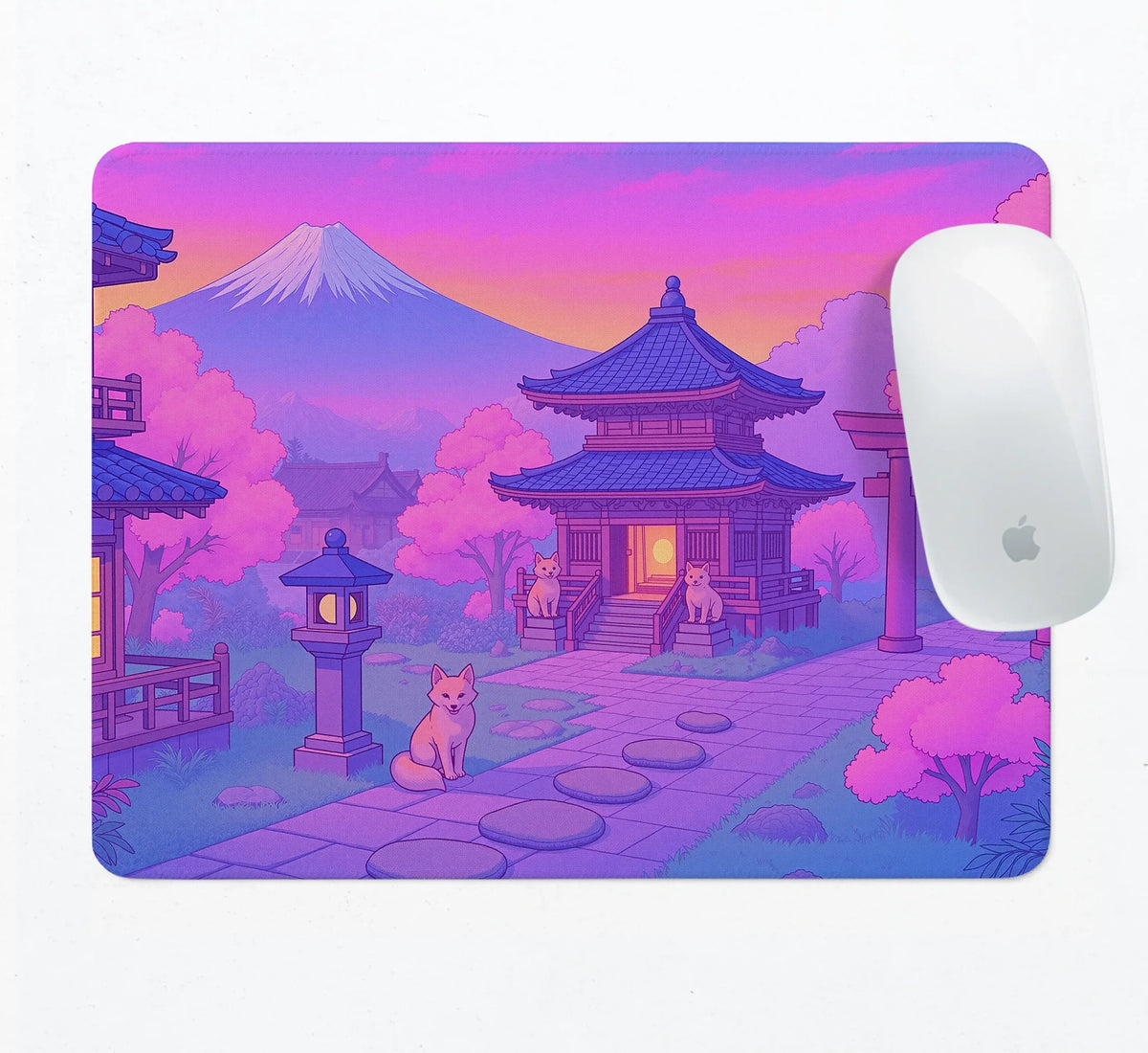 Pastel Sakura Anime Mousepad - Deskneko