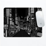 Black White Tokyo Desk Mat - Deskneko