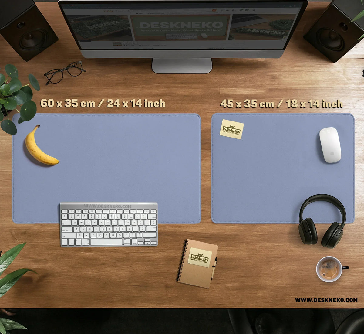 Periwinkle Blue Mousepad - Deskneko