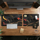 Koi Fish Art Desk Mat Mousepad - Desk Mat - Deskneko - Desk Mats & Mousepads