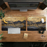 Gold Abstract Mousepad - Deskneko