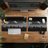 Black Mount Fuji Desk Mat - Deskneko