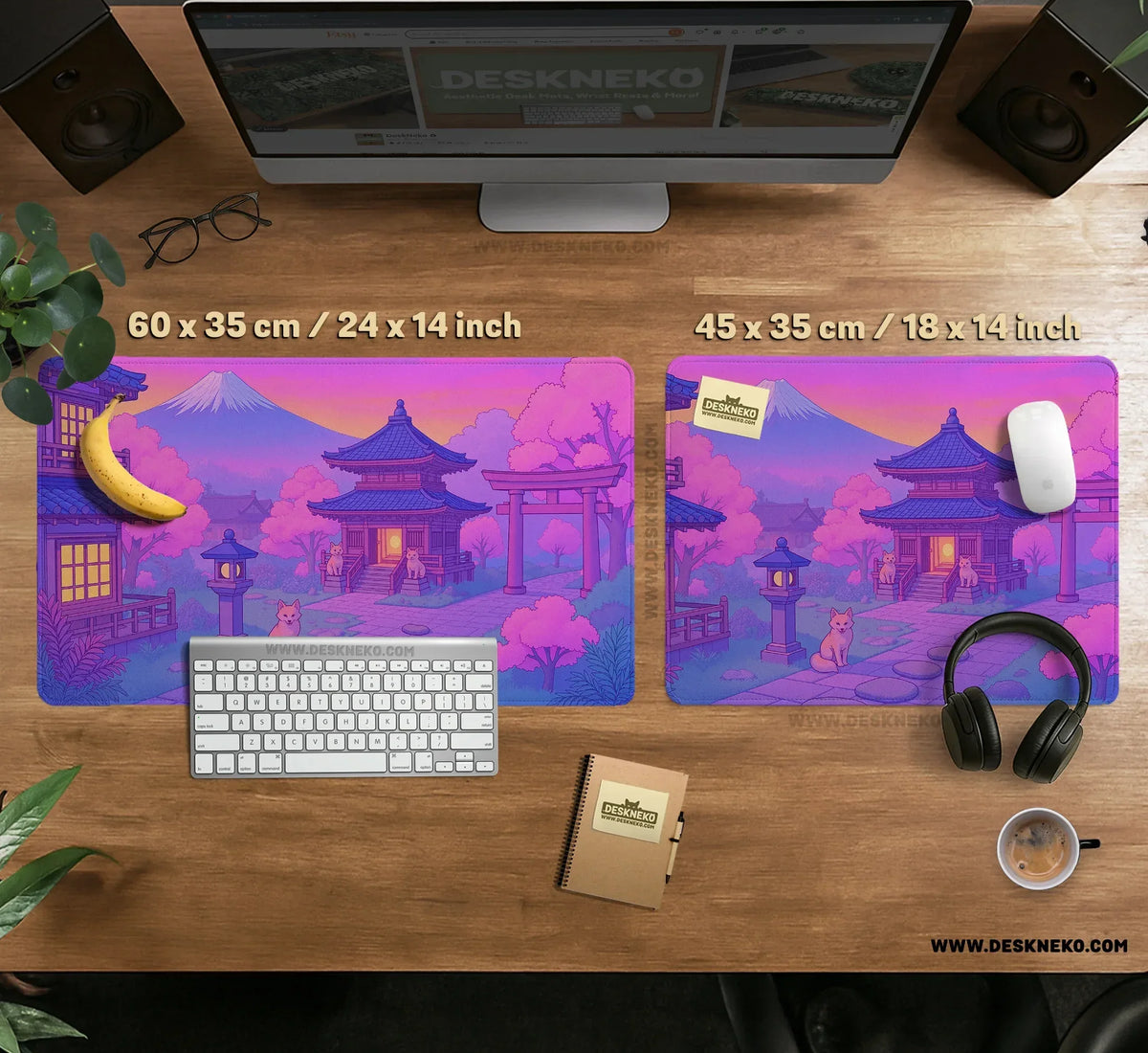 Pastel Sakura Anime Mousepad - Deskneko