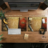 Fantasy Map Deskmat Mousepad, - Deskneko