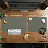 Eucalyptus Sage Desk Mat, Minimalist Extended Mousepad, Waterproof - Deskneko
