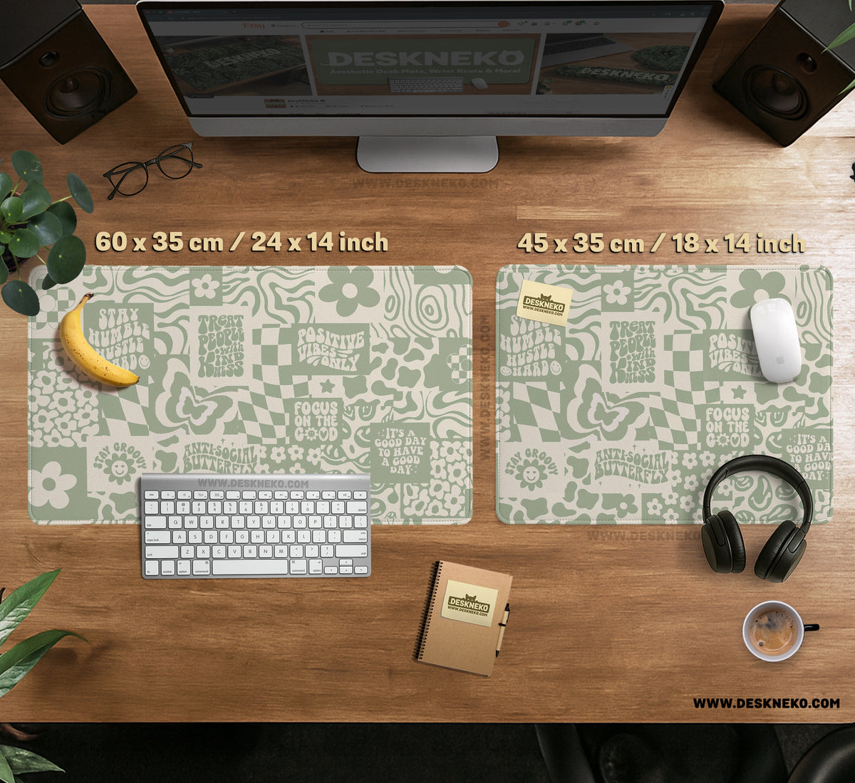 Positive Affirmations Desk Mat Mousepad - Desk Mat - Deskneko - Desk Mats & Mousepads