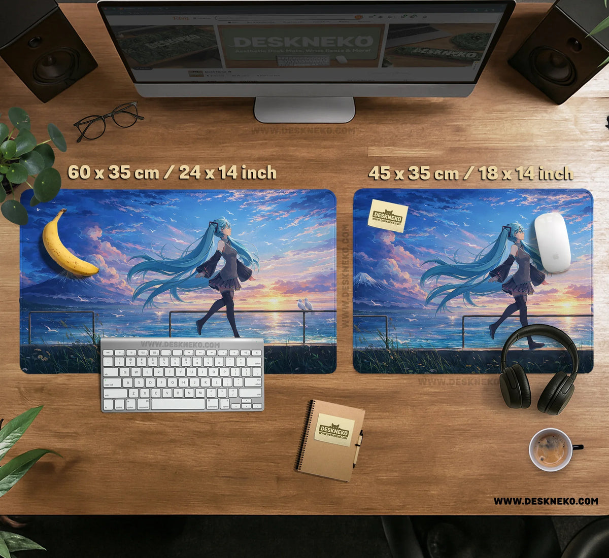 Anime Girl Landscape - Deskneko
