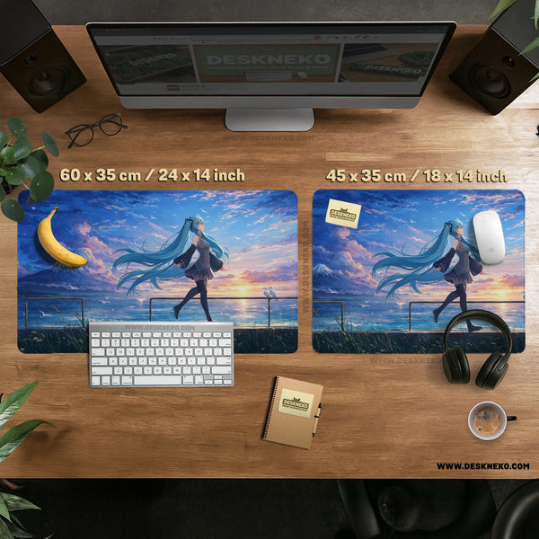 Anime Girl Landscape - Deskneko