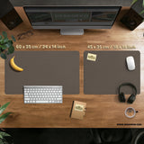 Cocoa Brown Minimalist - Deskneko