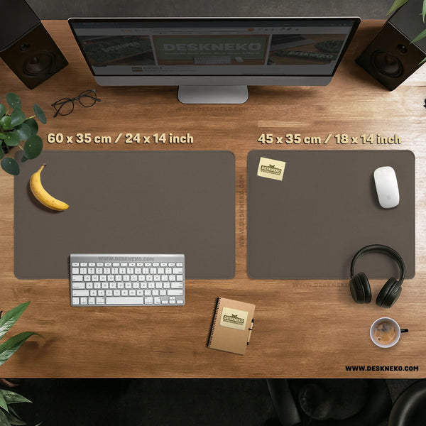 Cocoa Brown Minimalist - Deskneko