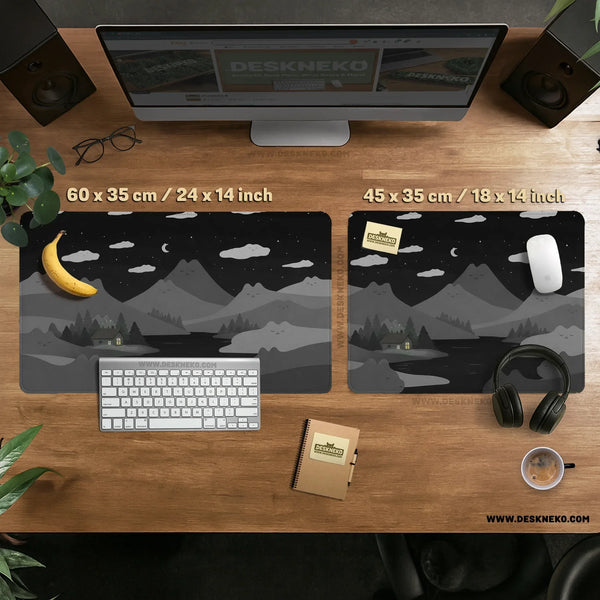 Midnight Cat Mountains Mousepad - Deskneko