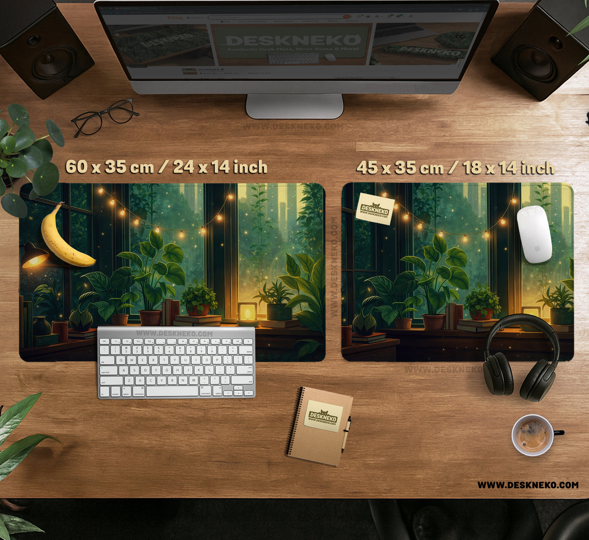 Lofi Aesthetic Desk Mat Mousepad - Desk Mat - Deskneko - Desk Mats & Mousepads