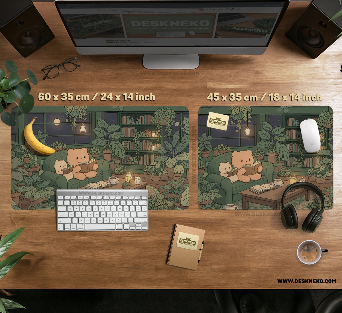 Cute Bears Desk Mat Mouse Pad - Desk Mat - Deskneko - Desk Mats & Mousepads