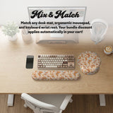 Retro Butterfly Mousepad Wrist Rest - Ergonomic Mousepads & Wrist Rests - Deskneko - Mousepads & Wrist Rests