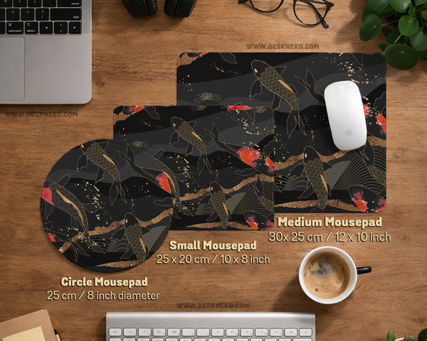 Koi Fish Art Desk Mat Mousepad - Desk Mat - Deskneko - Desk Mats & Mousepads