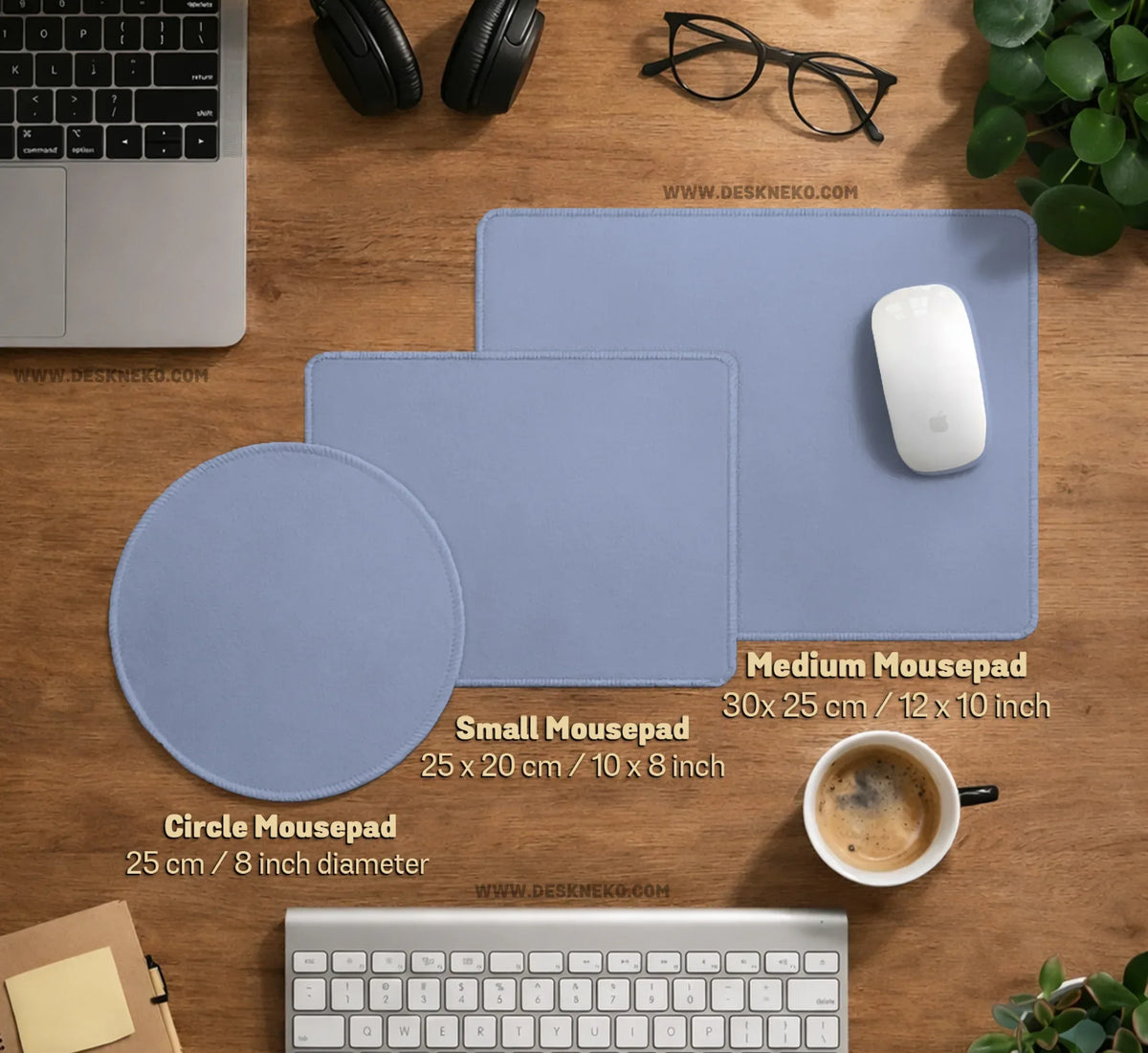 Periwinkle Blue Mousepad - Deskneko