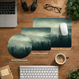 Sage Green Forest Desk Mat Extended XXL Mousepad - Deskneko