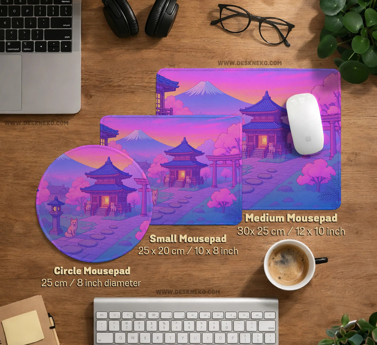 Pastel Sakura Anime Mousepad - Deskneko