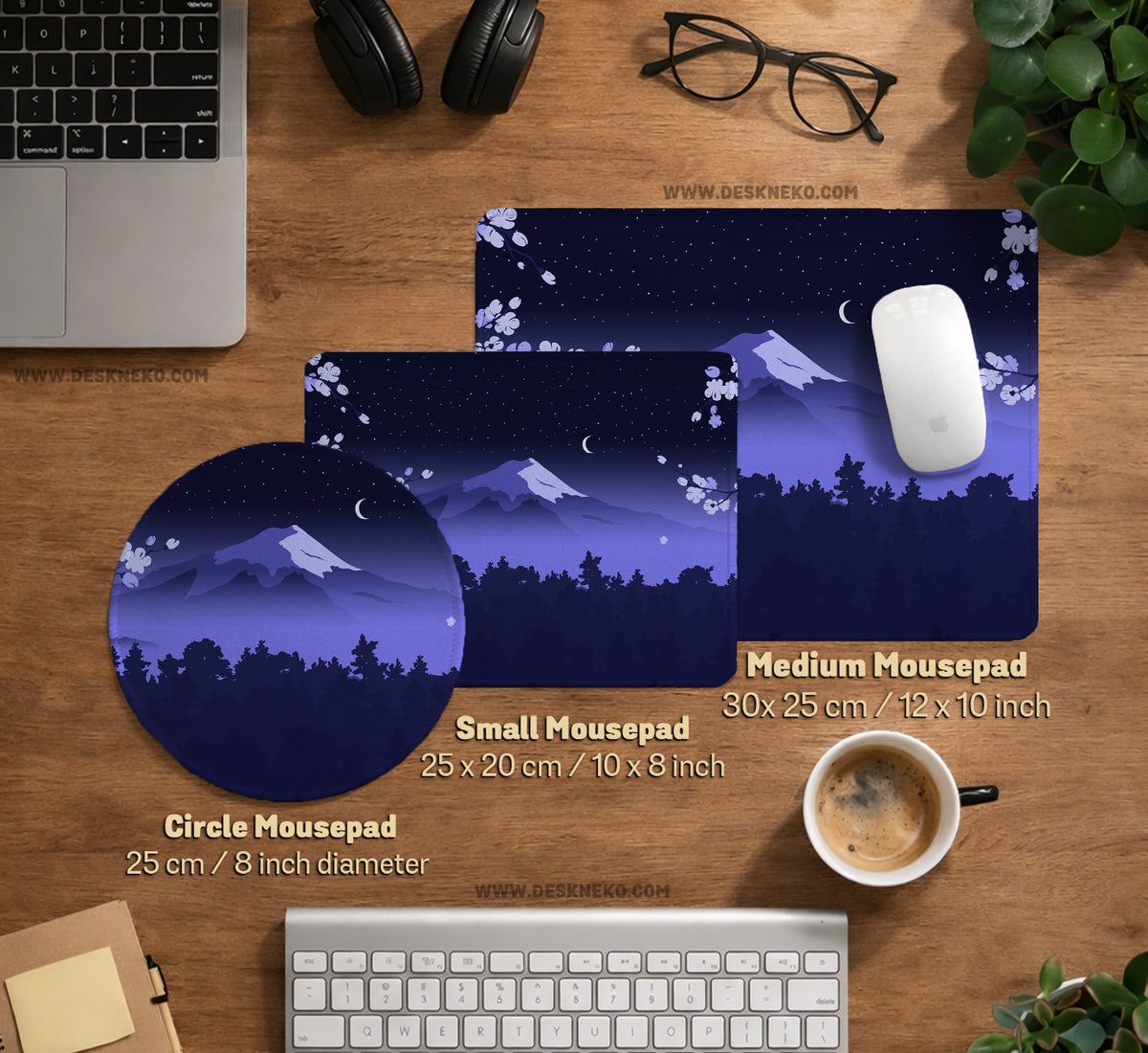 Blue Mount Fuji Desk Mat Mousepad - Desk Mat - Deskneko - Desk Mats & Mousepads