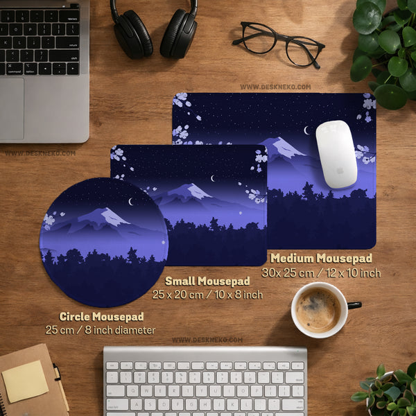 Blue Mount Fuji Desk Mat Mousepad - Desk Mat - Deskneko - Desk Mats & Mousepads