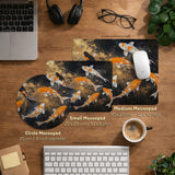Black Gold Koi Desk Mat Mousepad - Desk Mat - Deskneko - Desk Mats & Mousepads