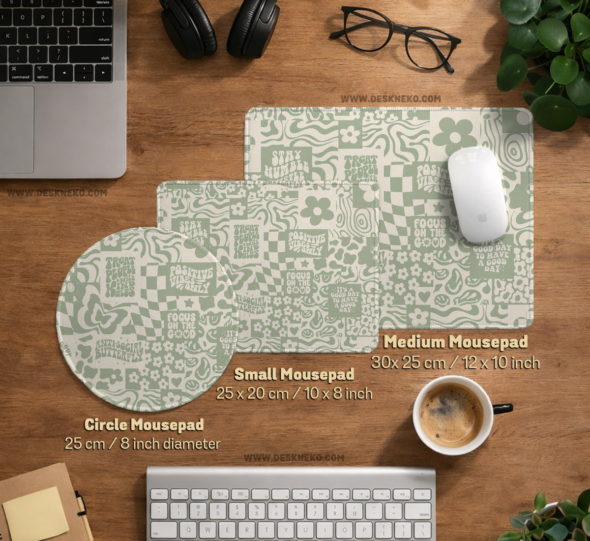 Positive Affirmations Desk Mat Mousepad - Desk Mat - Deskneko - Desk Mats & Mousepads