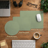 Sage Green Desk Mat XXL Extended Mousepad for Office and Gaming - Deskneko