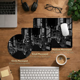 Black White Tokyo Desk Mat - Deskneko