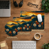 Sunset Forest Mountain Desk Mat - Deskneko
