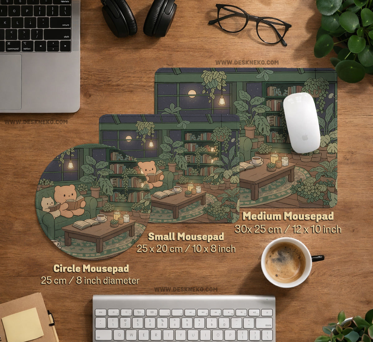 Cute Bears Desk Mat Mouse Pad - Desk Mat - Deskneko - Desk Mats & Mousepads